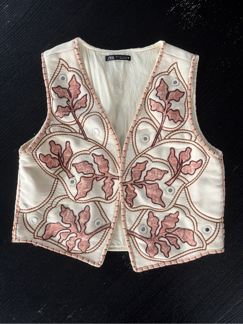 Zara Embroidered Vest